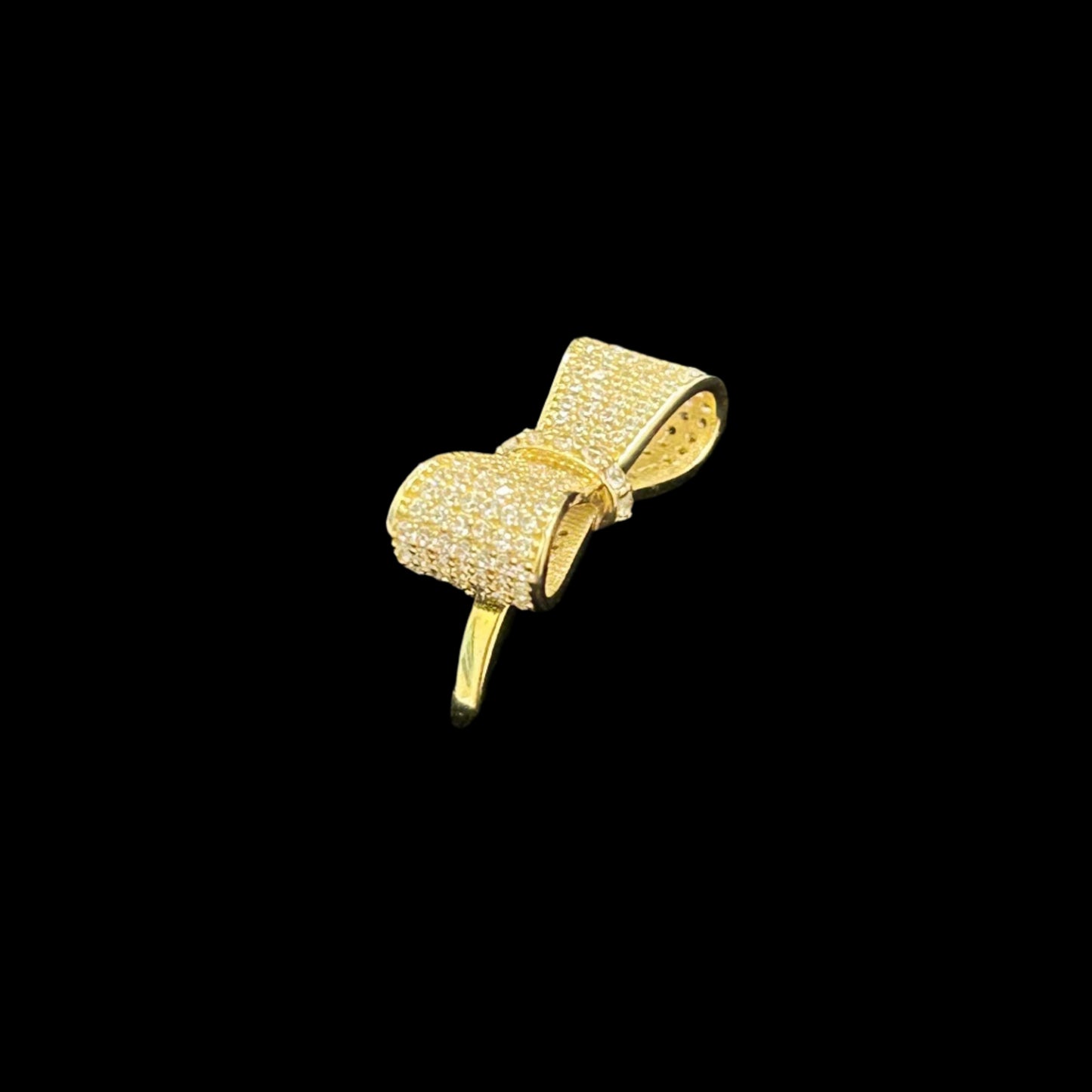 14K Bow Full Cz Ring