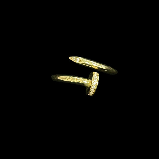 14k Large Nail ring