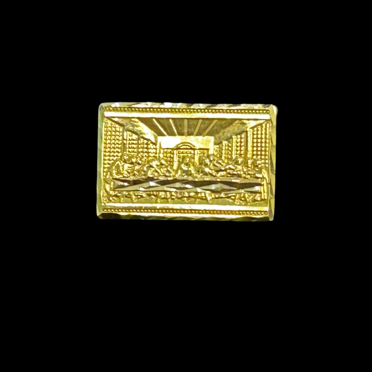 10K Last Supper Ring Flat
