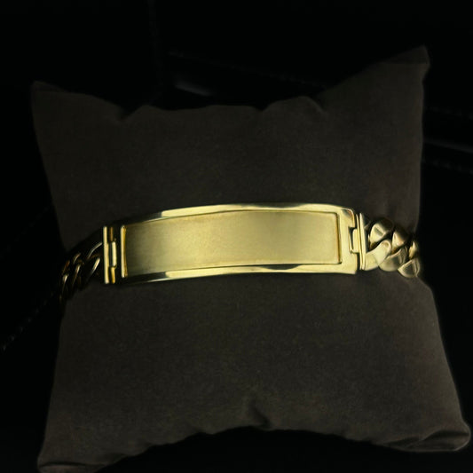 14K ID Bracelet 9"