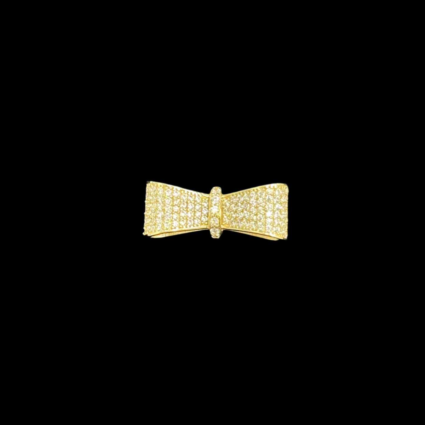 14K Bow Full Cz Ring
