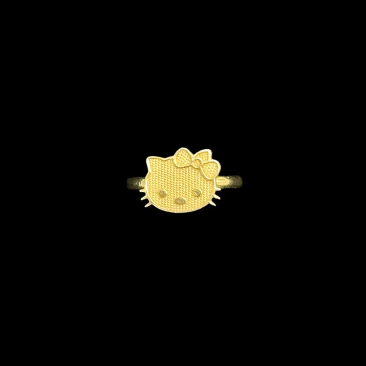 14K Hello Kitty Face Ring