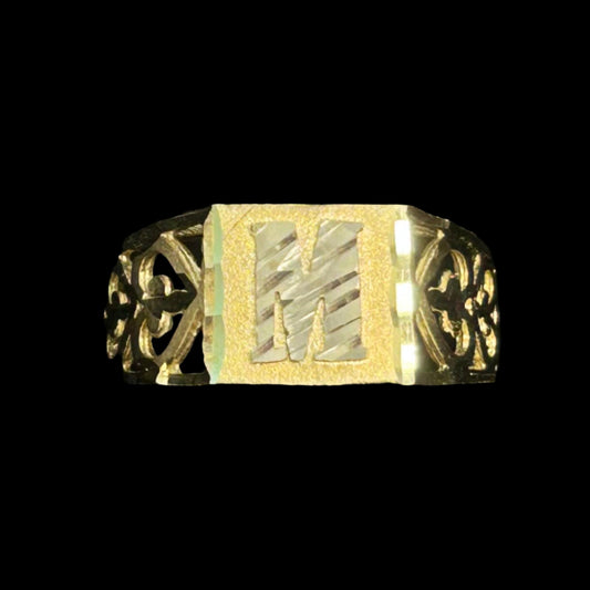 10K Initial Ring Heart Side