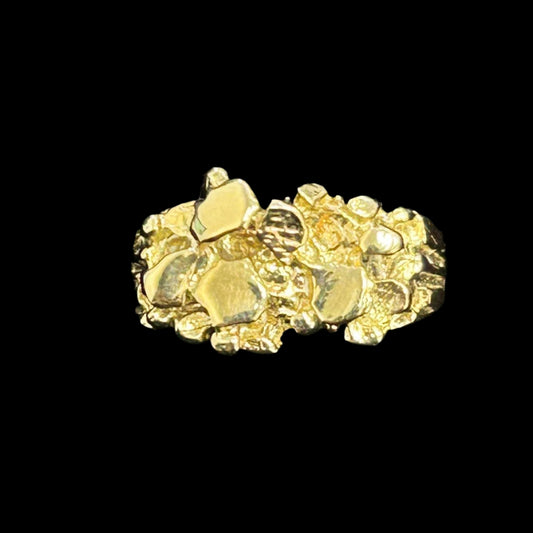 10K Nugget Ring pinky