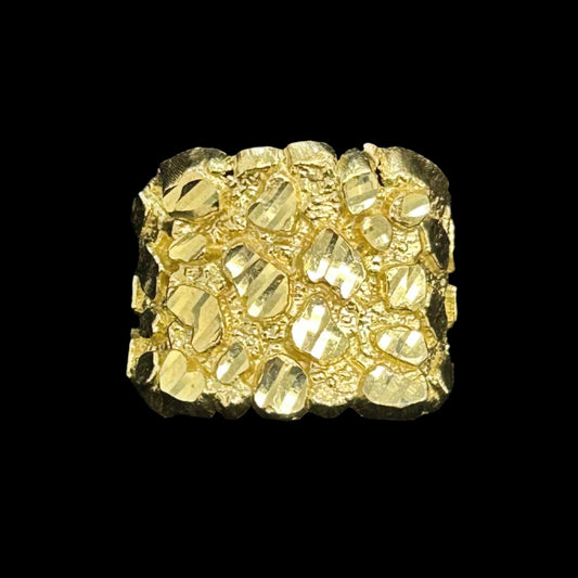 10K Nugget Ring 1/2"