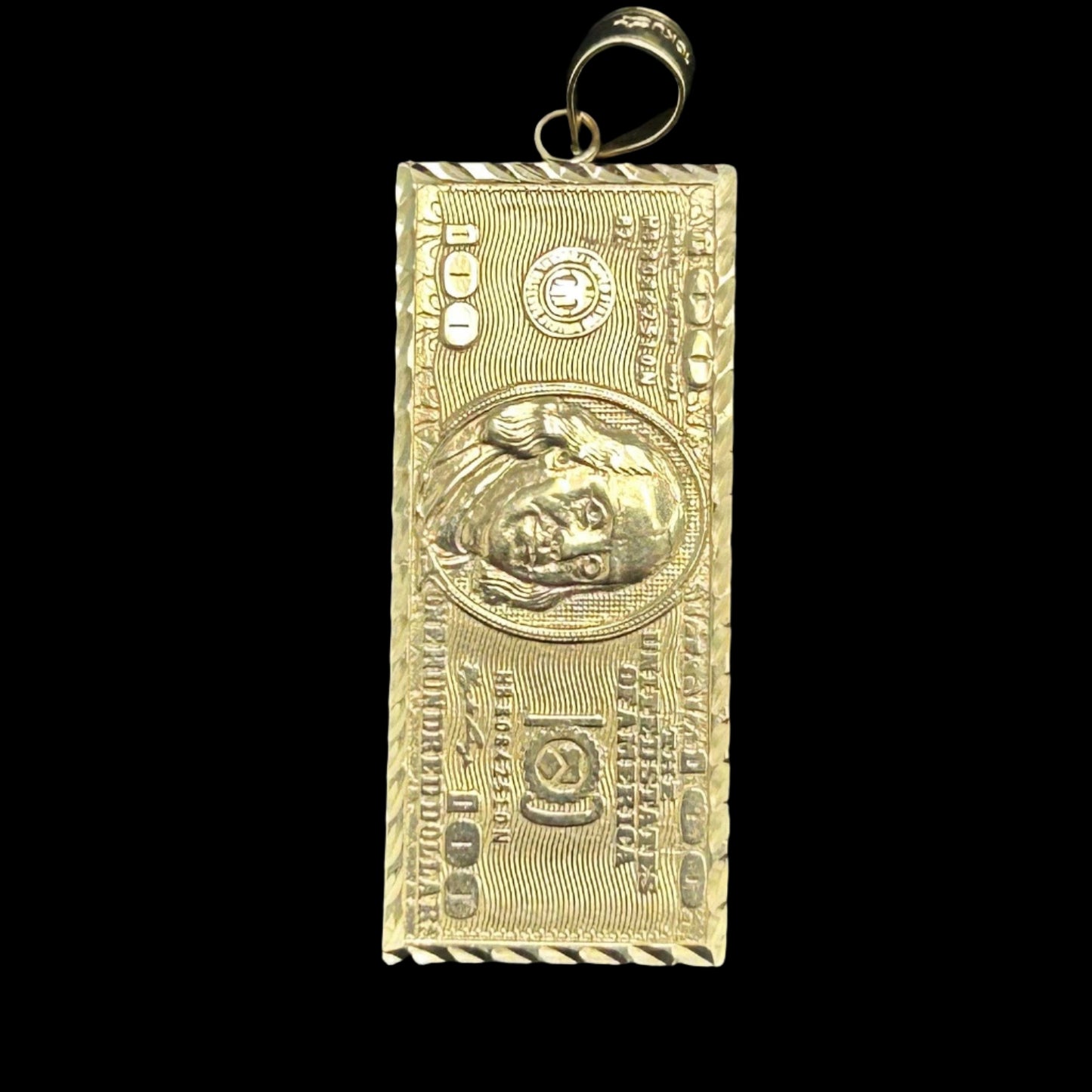 10K $100 Bill Pendant S