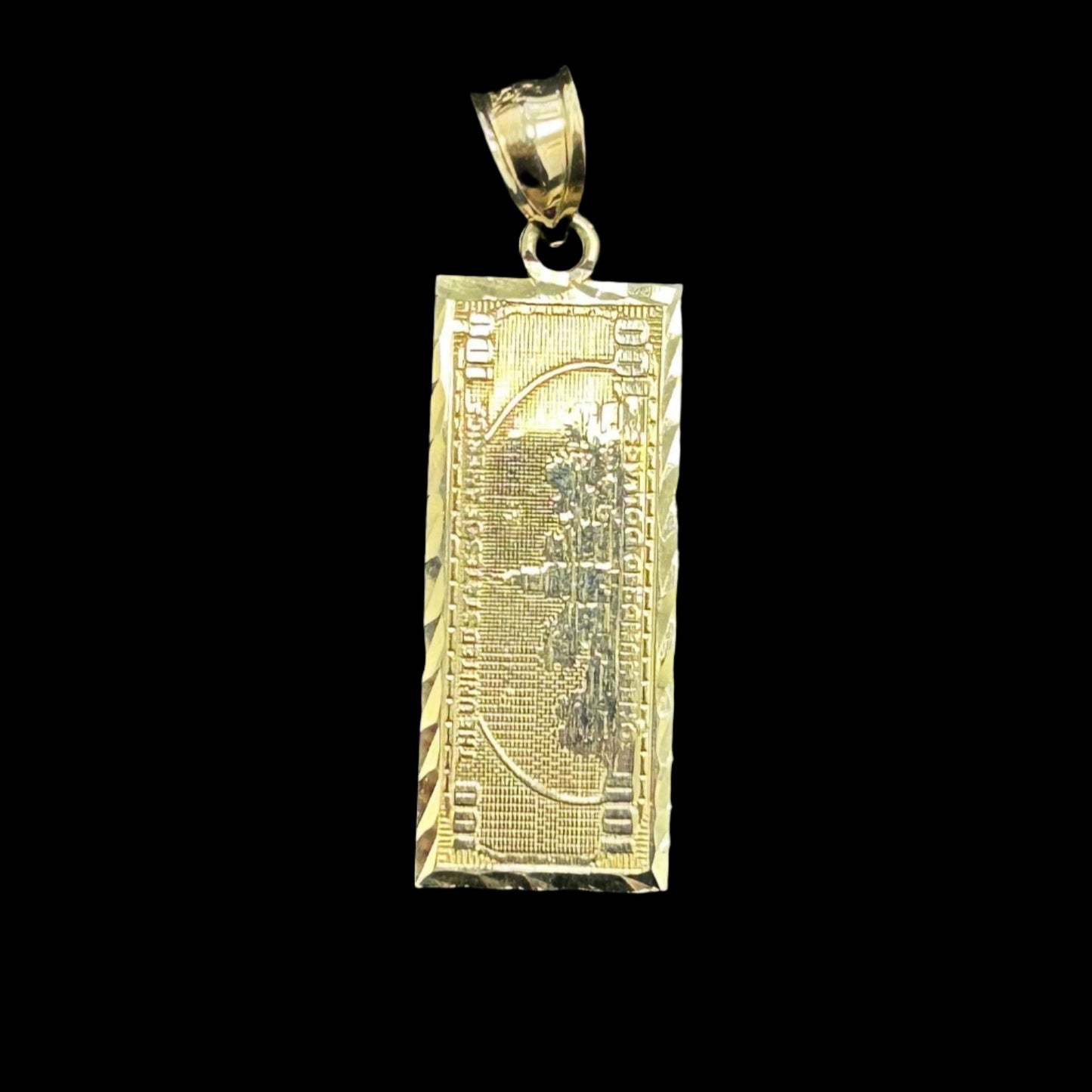 10K $100 Bill Pendant S