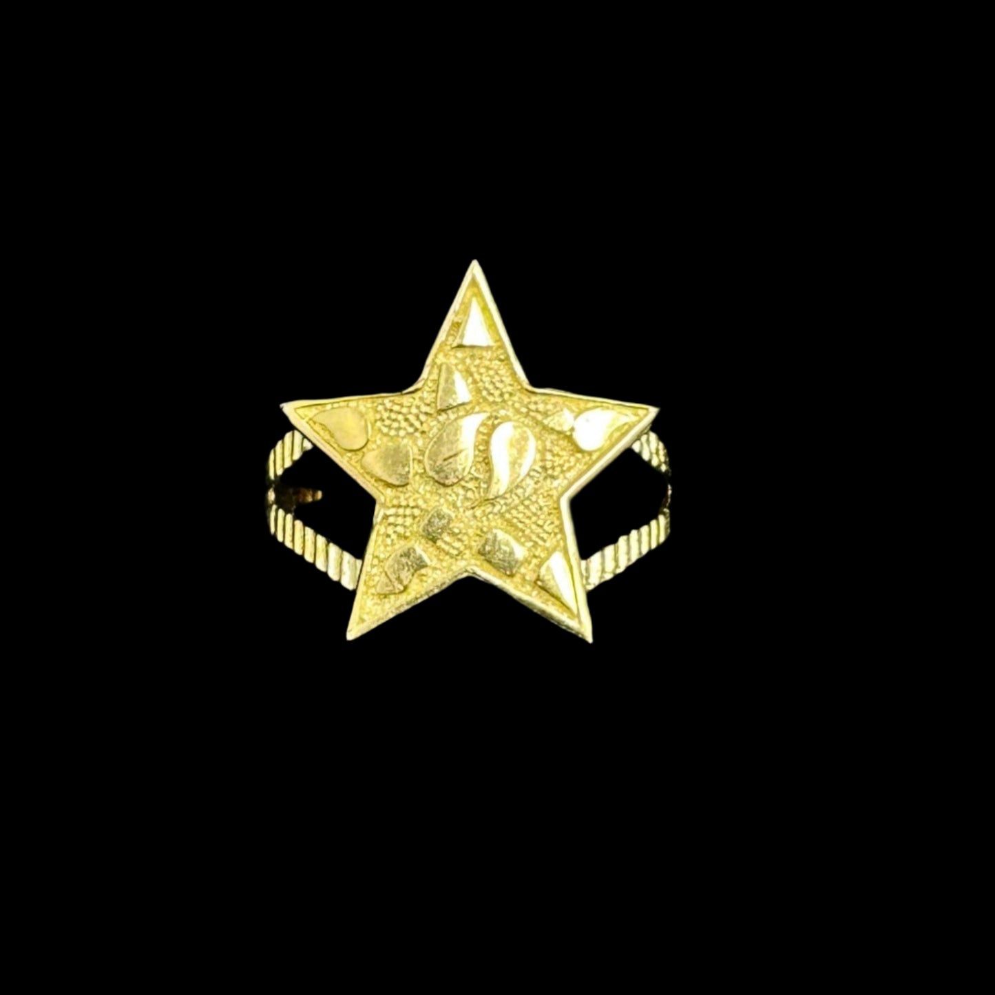 10K Star Nugget Ring