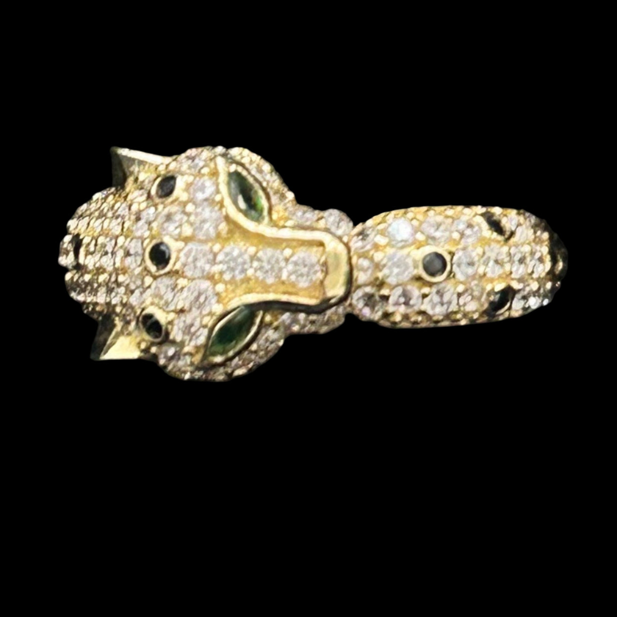 14k Jaguar Ring cz